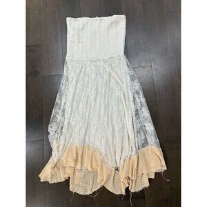 Intimately FREE PEOPLE  white strapless slip dress Large